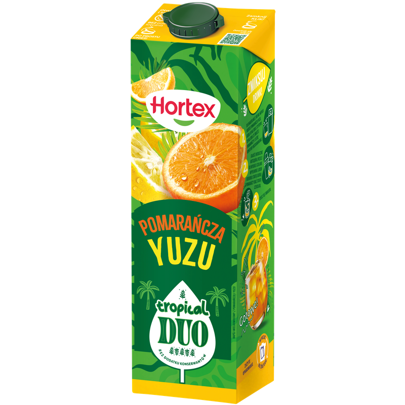 Hortex Tropical Duo Napój Pomarańcza Yuzu karton 1L
